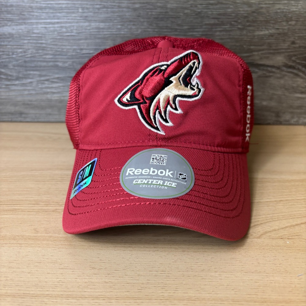 Arizona‎ Coyotes Hat Cap Fitted S/M Red NHL Hockey Reebok Center Ice